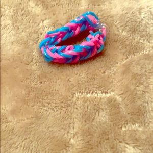 Rubber band bracelet.